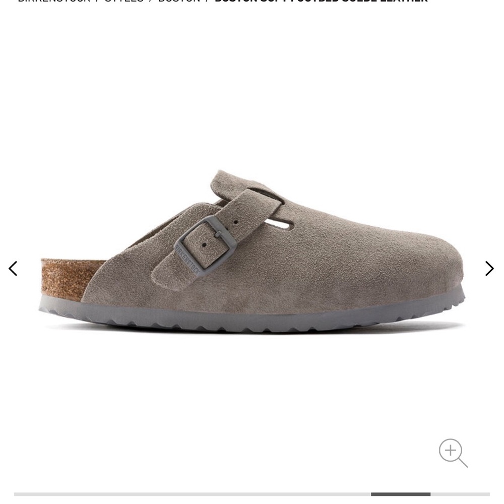Birkenstock Boston Suede shoe in Stone Coin - EUR Size 41